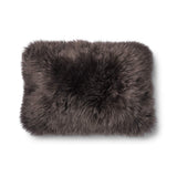 Lammfellkissen | Langhaar | Neuseeland | 100% Wolle | 52x52 cm | 34x52 cm Braun/Walnuss
