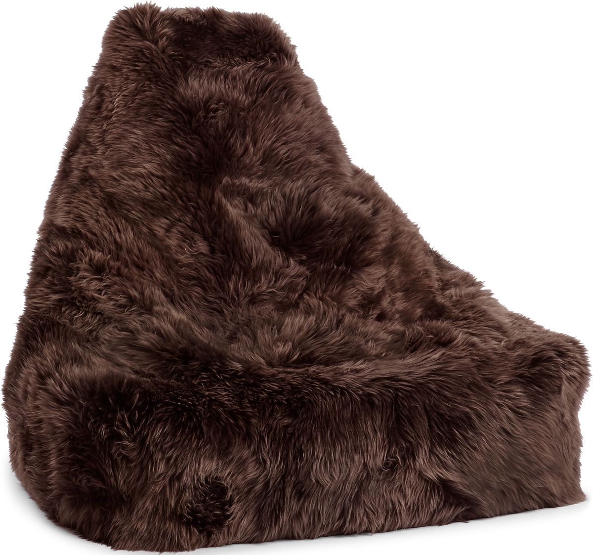 Lammfell Sitzsackstuhl Premium | Langhaar | Neuseeland | 100x100x80 cm Sitzsäcke | Sheepskinhouse.ch