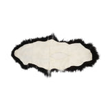 Dobbeltes Lammfell | Island | 160x60 cm Schwarz