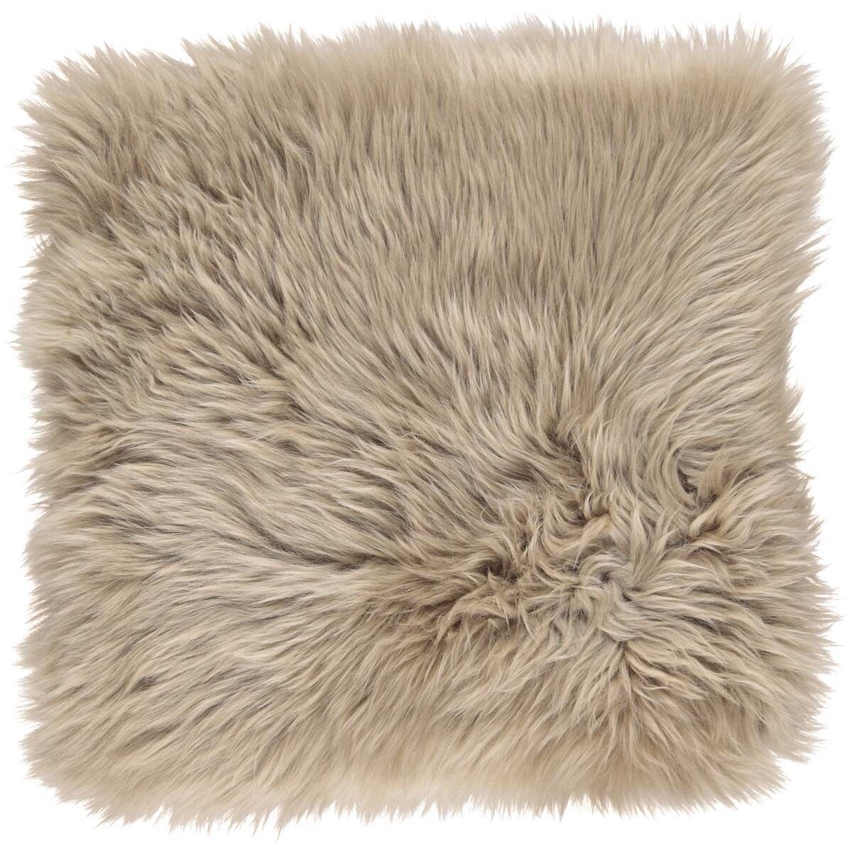 Lammfell Stuhlauflage | Langhaar | Neuseeland | 37x37 cm Sitzkissen | Sheepskinhouse.ch