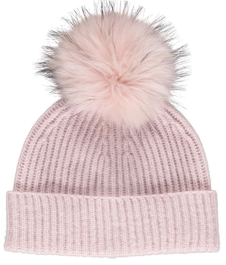 Mathilde Beanie | Wolle, Waschbär Hellrosa/Hellrosa