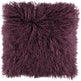 Lammfellkissen Premium | Tibet | 40x40 cm Aubergine