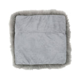 Fellkissenbezug | Langhaar | Neuseeland | 50,5x50,5 cm Hellgrau