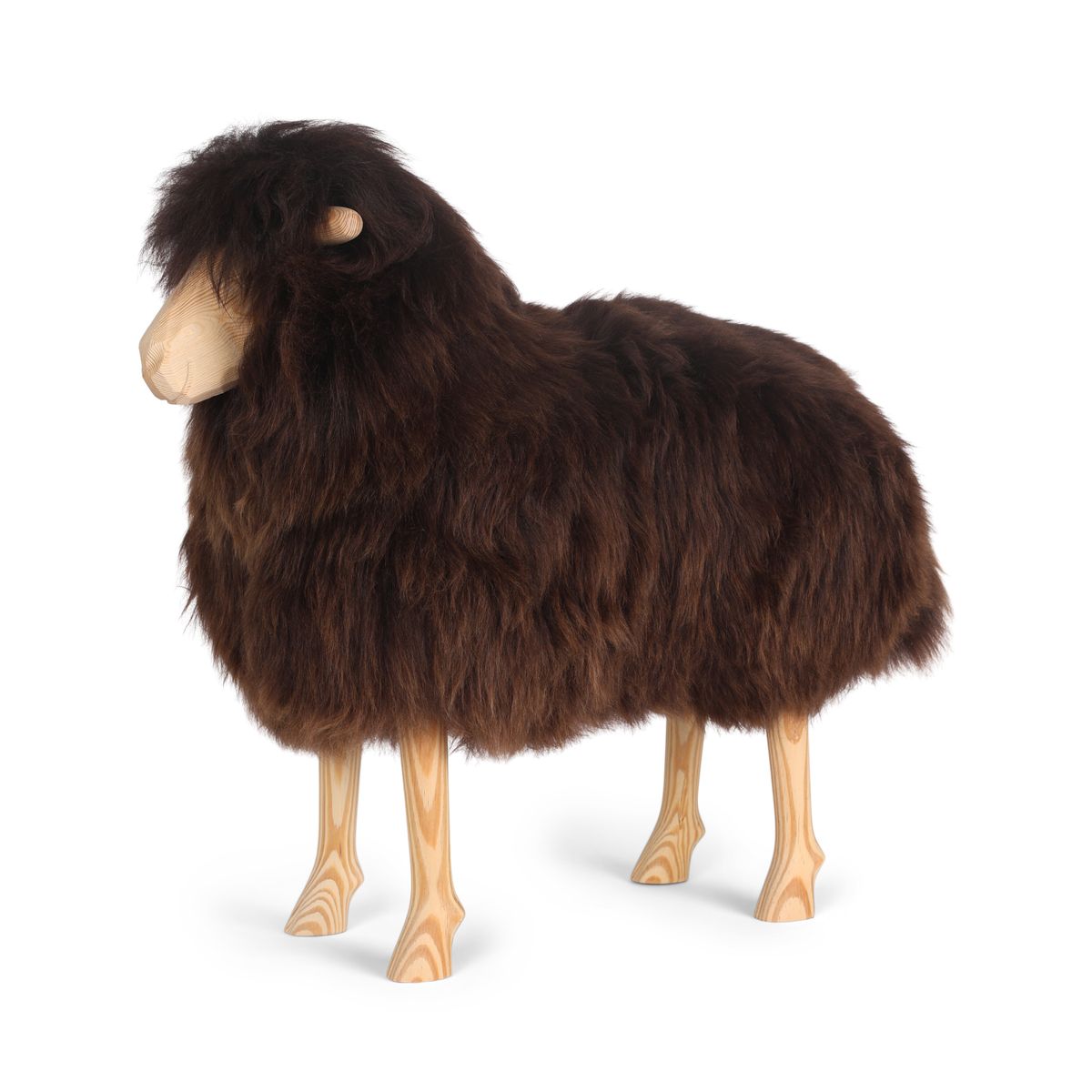 Signature Holzschaf | Klein Schaukelschaf | Sheepskinhouse.ch