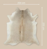 Unika Kuhfell | Graubeige | 4,2 qm Graubeige