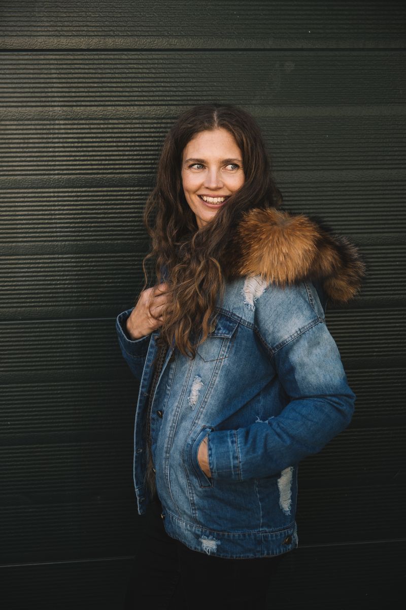 Riley Jacke | Denim, Waschbär