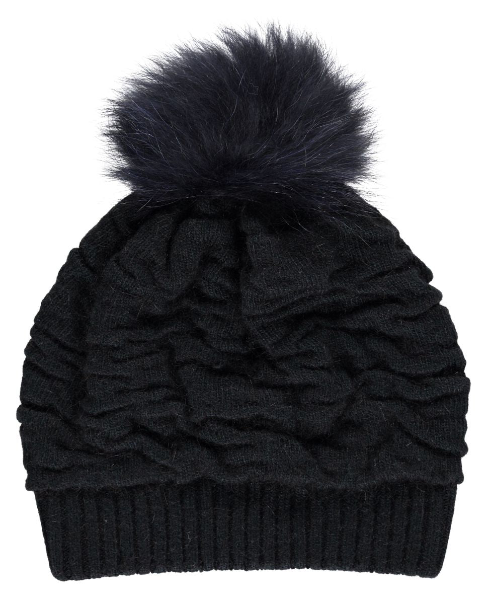 Sidse Mütze | Wolle, Waschbär Modeaccessoire | Sheepskinhouse.ch