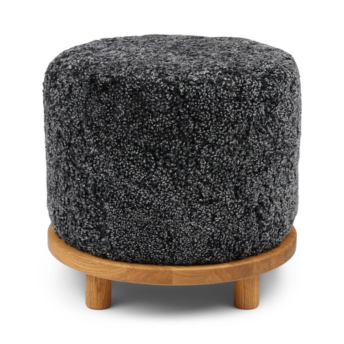 Simon Pouf | Kurzhaar | Neuseeland | D46x52 cm Poufs | Sheepskinhouse.ch