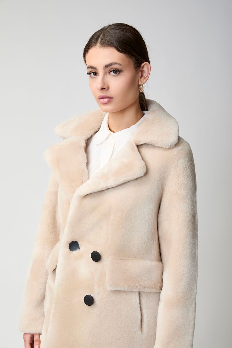 Ivy Mantel | Doubleface Beige