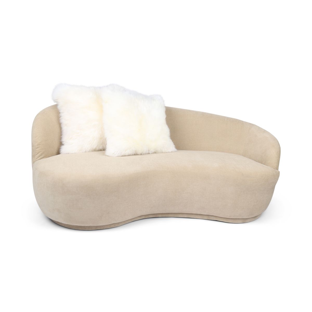 Fellkissenbezug | Langhaar | Neuseeland | 50,5x50,5 cm Weiß