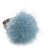 Ring m. Pompon | Nerz Hellhimmelblau
