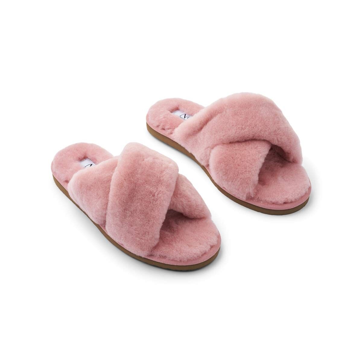 Lammfell Cross Slippers | Neuseeland | Größe 35-42 Fellschuhe | Sheepskinhouse.ch