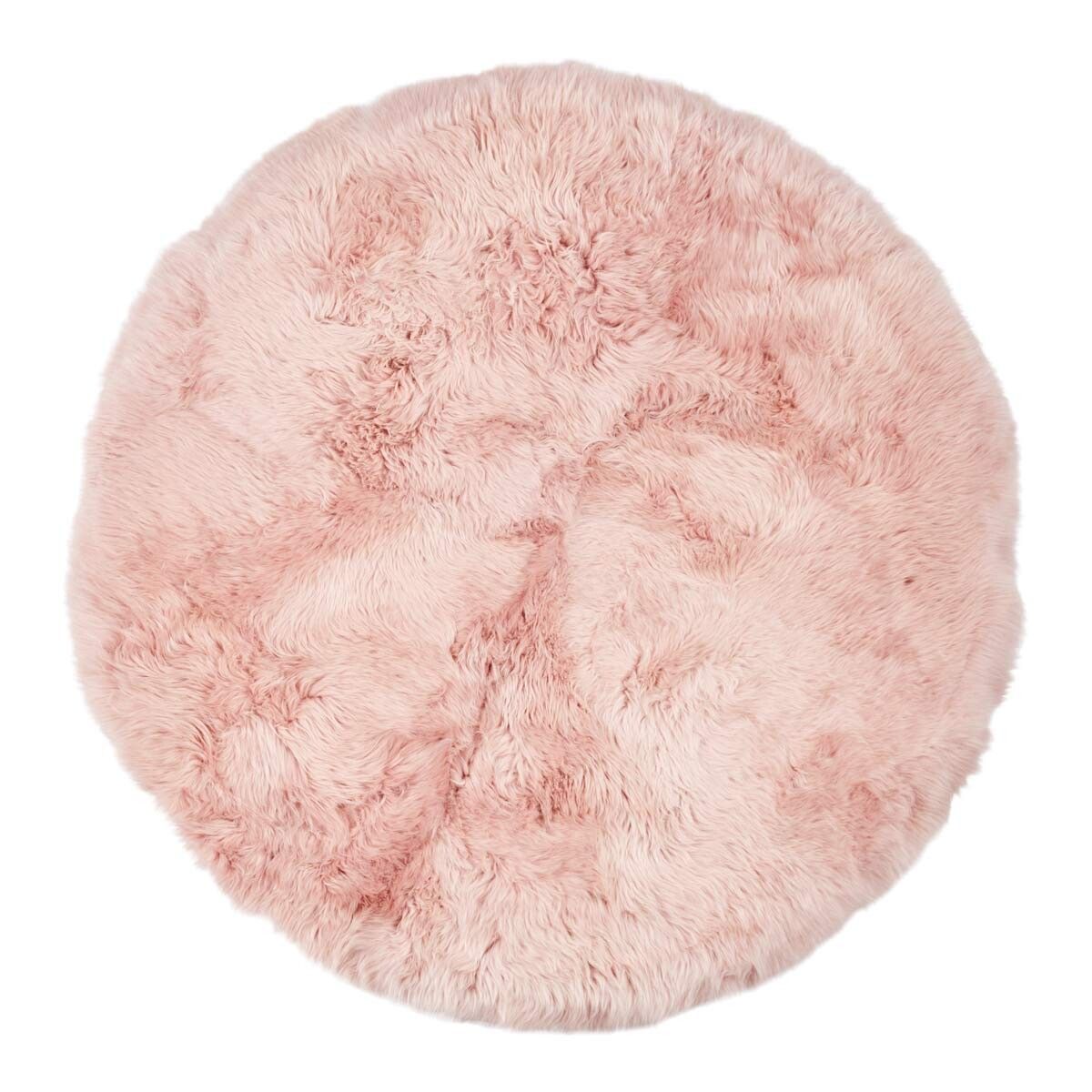 Lammfell Designerteppich | Langhaar | Neuseeland | D140 cm Teppiche | Sheepskinhouse.ch