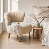 Emil Loungesessel | Premium Lammfell | Kurzhaar Anthrazit