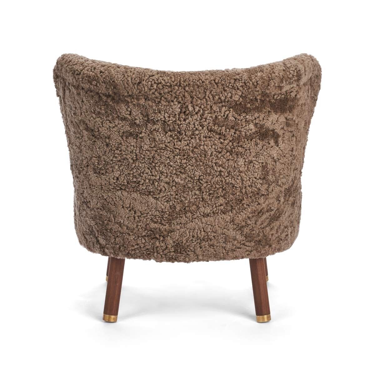 Emil Loungesessel | Premium Lammfell | Kurzhaar Taupe
