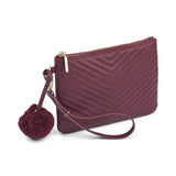 Helene Clutch | Lammleder Bordeaux