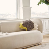 PATTERN COLLECTION | Shell Kissen | Kurzhaar | Neuseeland Gelb/Taupe/Leinen