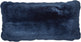 Lammfellkissen | Neuseeland | Mokassin | 28x56 cm Marineblau (Dunkel)