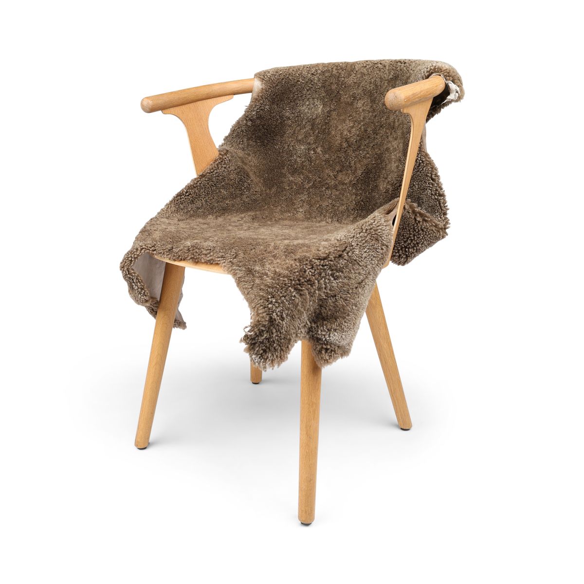 Neuseeländisches Lammfell | Naturform | Kurzhaar | 90x60 cm Taupe