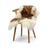 Lammfell Premium | Langhaar | Island | 90x60 cm Braun/Weiß