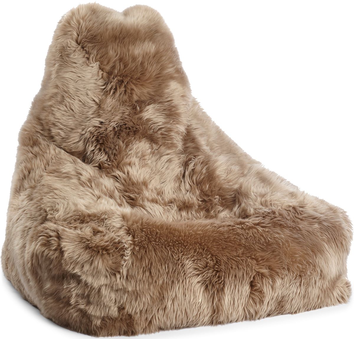 Lammfell Sitzsackstuhl Premium | Langhaar | Neuseeland | 100x100x80 cm Sitzsäcke | Sheepskinhouse.ch