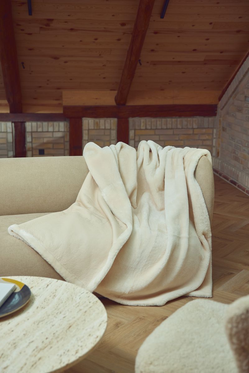 Decke | Doubleface Collection | Kurzhaar | Australien | 140x200cm Schwarz