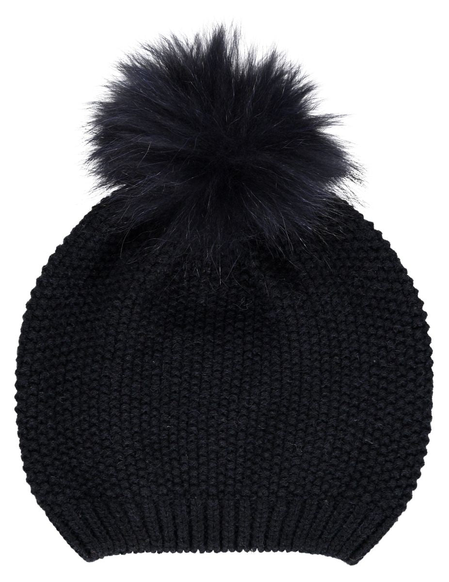 Stella Mütze | Wolle, Waschbär Modeaccessoire | Sheepskinhouse.ch