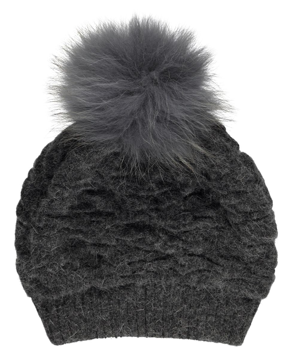 Sidse Mütze | Wolle, Waschbär Modeaccessoire | Sheepskinhouse.ch