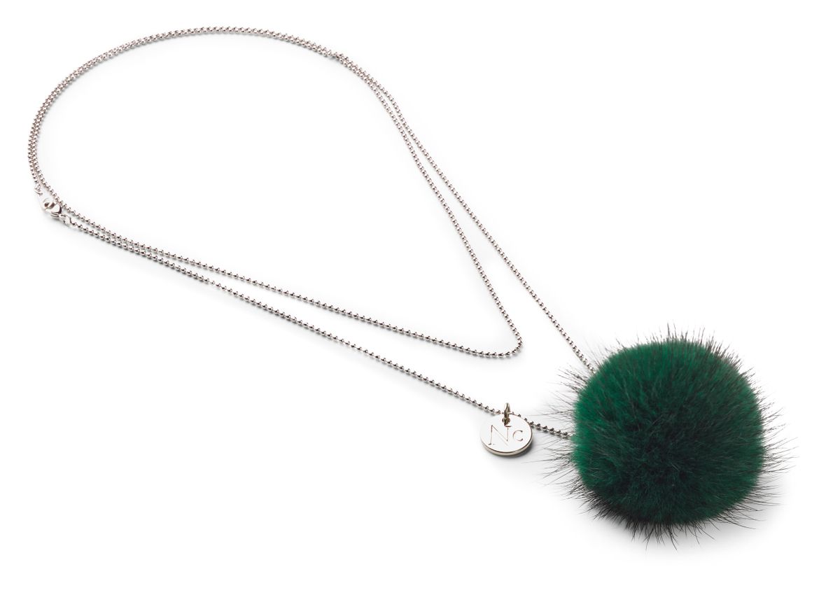 Halskette m. Pompon | Nerz Modeaccessoire | Sheepskinhouse.ch