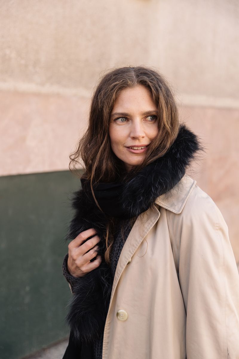Klara Kragen | Waschbär Modeaccessoire | Sheepskinhouse.ch