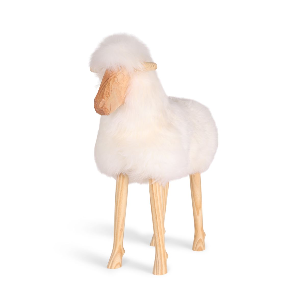 Signature Holzschaf | Groß Schaukelschaf | Sheepskinhouse.ch
