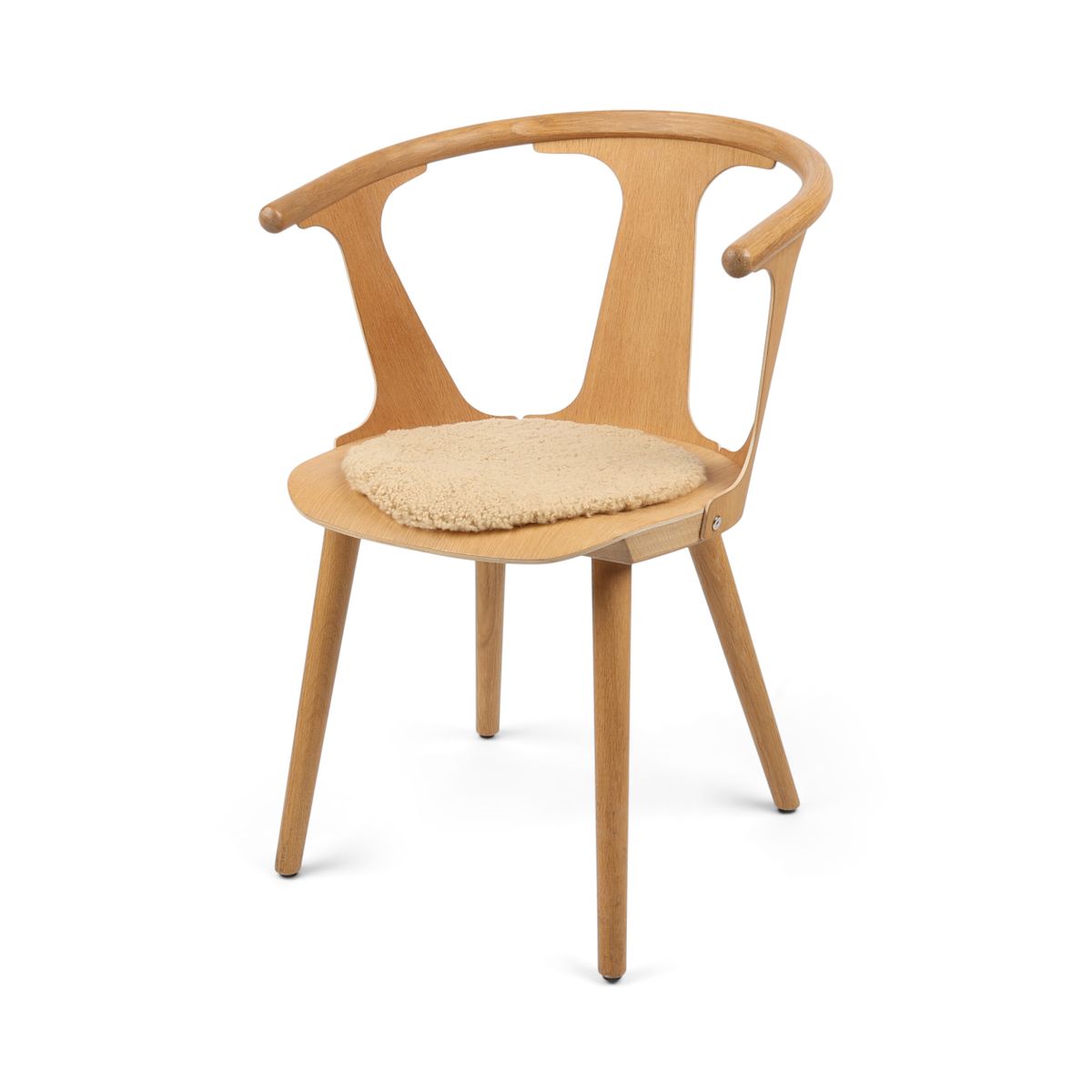 Stuhlauflage | Kurzhaar | Neuseeland | D34 cm Sitzkissen | Sheepskinhouse.ch