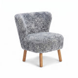 Emily Loungestuhl | Kurzhaar | Design Möbel Hellgrau