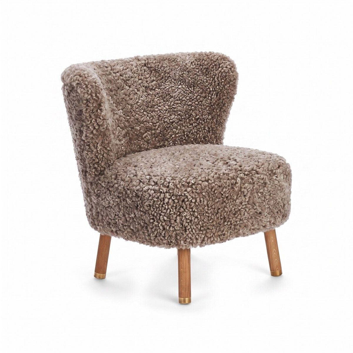 Emil Loungesessel | Premium Lammfell | Kurzhaar Cappuccino