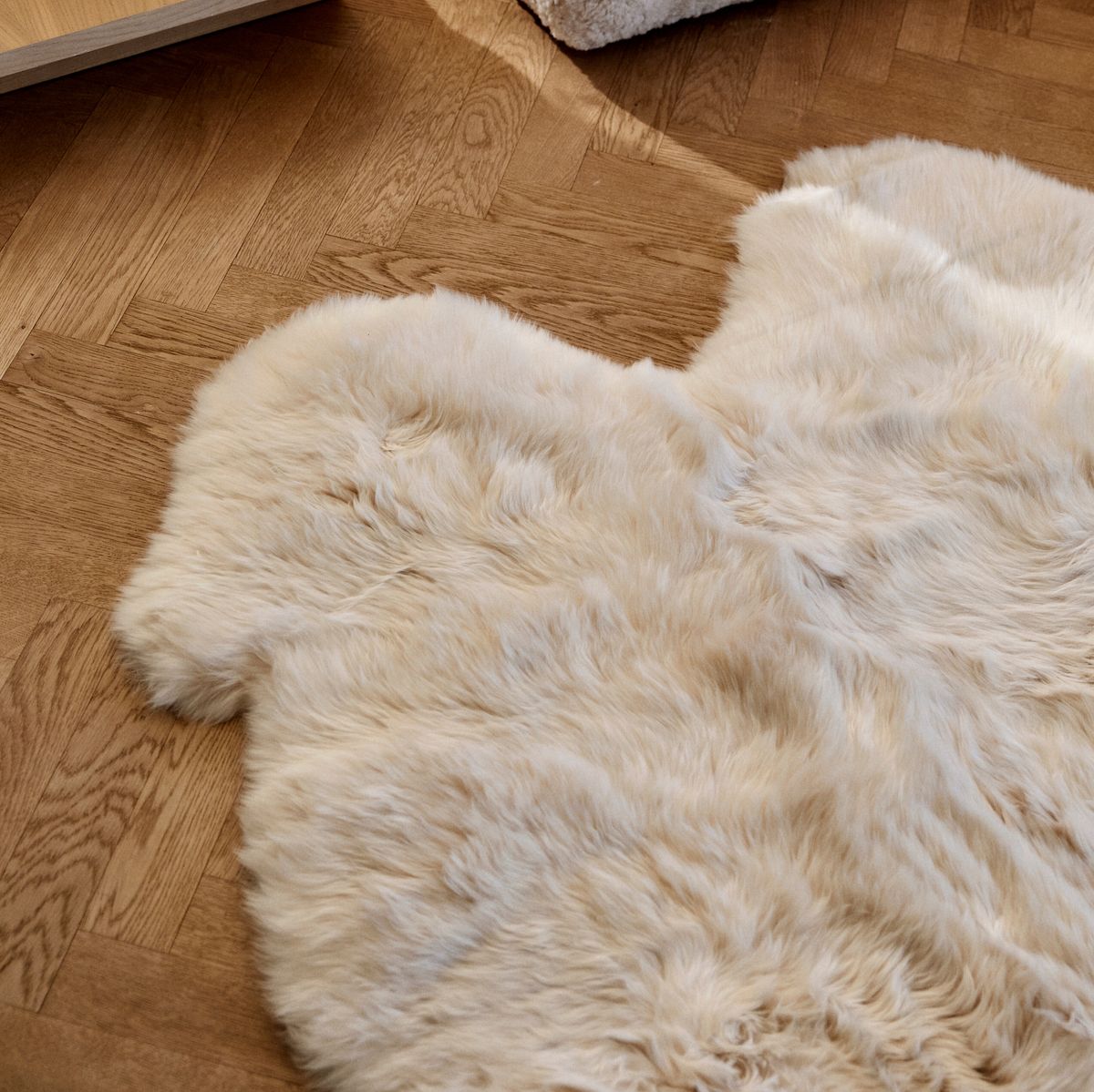 Lammfell Teppich Premium | Langhaar | Neuseeland | 180x214 cm Schwarz