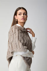 Molly Poncho | Kaninchen Schwarz