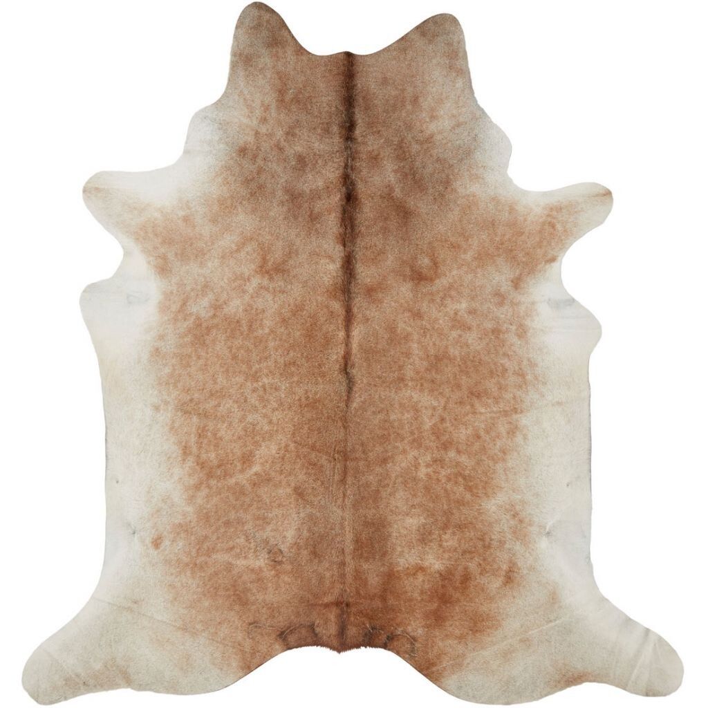 Kuhfell Teppich Unikat | Graubeige | 3,7 m² | Nr. 634