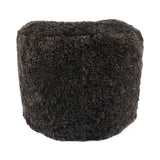 Lammfellpouf Premium | Kurzhaar | Neuseeland | D41x31 cm Schokolade