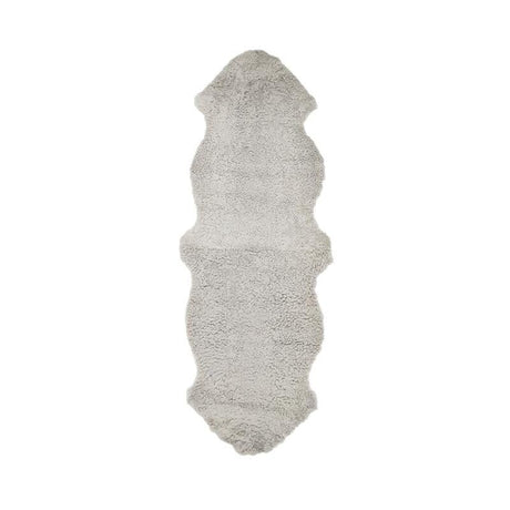 Doppeltes Lammfell | Kurzhaar | Neuseeland | 170x60 cm Grau