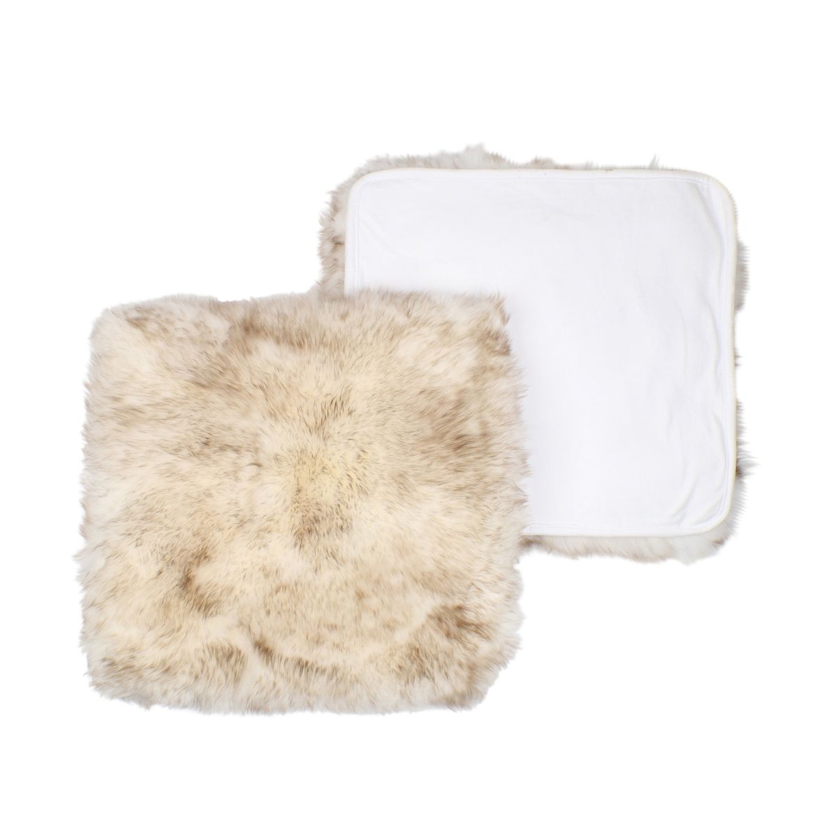 Sitzkissen | Langhaar | Neuseeland | Stoffrückseite | 40x40 cm Wolf-Spitze