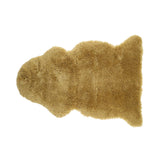 Lockiges Lammfell | Langhaar | Neuseeland | 90x60 cm Stohgelb