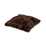 Lammfell Sitzsack | Langhaar | Neuseeland | Einseitig | 90x90 cm Schokolade
