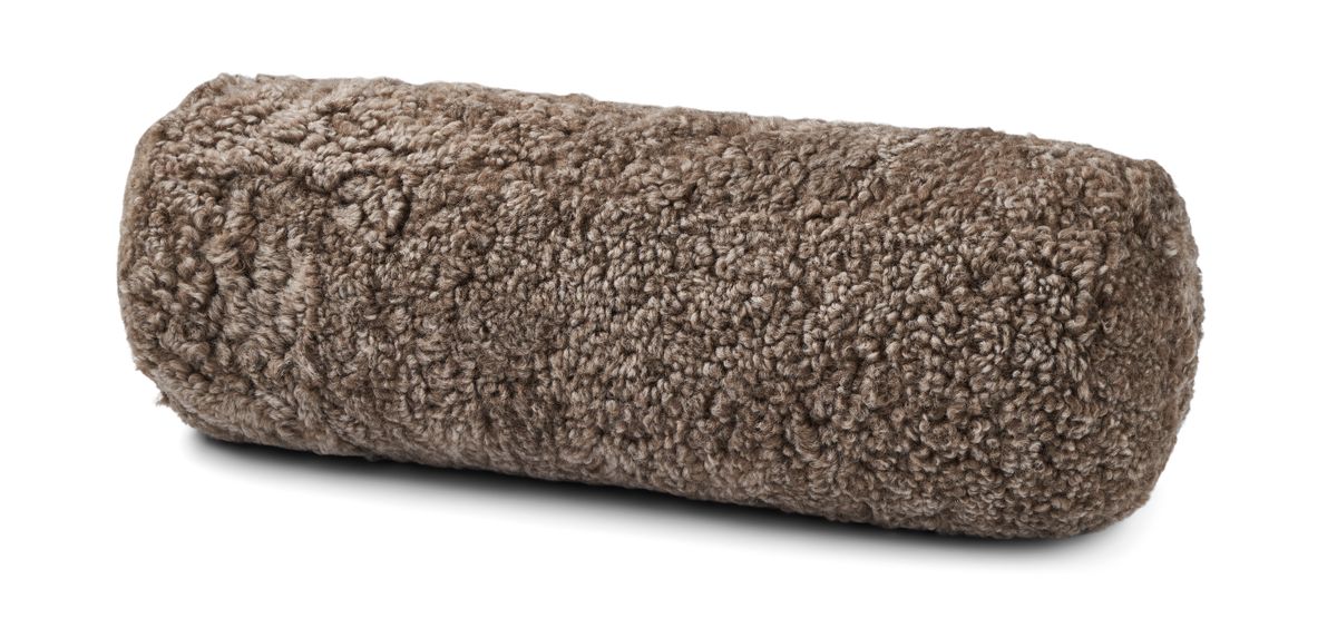 Schaffellkissen | Kurzhaar | 22x58 cm  Taupe