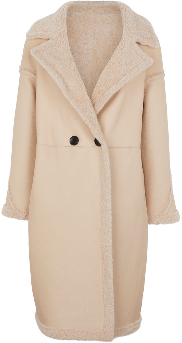 Lammfellmantel Savannah | Damen | Lammwolle Beige