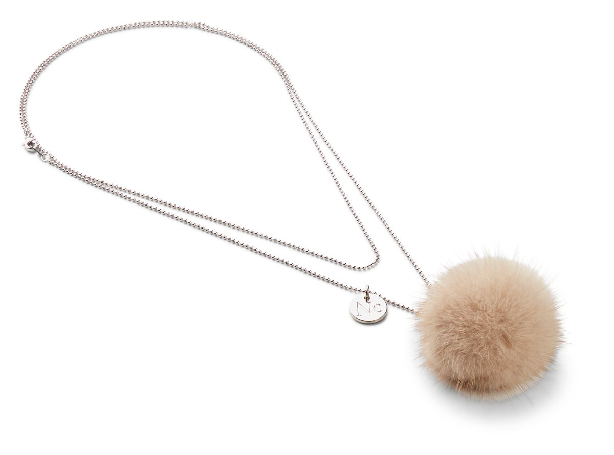 Halskette m. Pompon | Nerz Modeaccessoire | Sheepskinhouse.ch