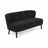 Emanuel Sofa | Zweisitzer | Design Möbel Schwarz