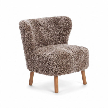 Emil Loungesessel | Premium Lammfell | Kurzhaar Cappuccino
