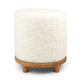 Simon Pouf | Kurzhaar | Neuseeland | D46x52 cm Weiß