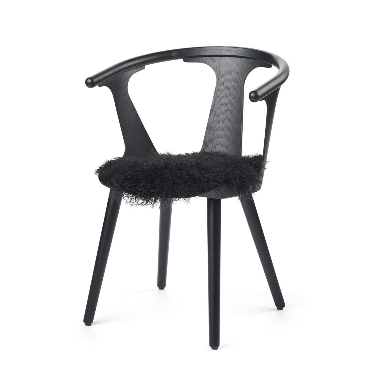 Lammfell Stuhlauflage | Tibet | D38 cm Sitzkissen | Sheepskinhouse.ch