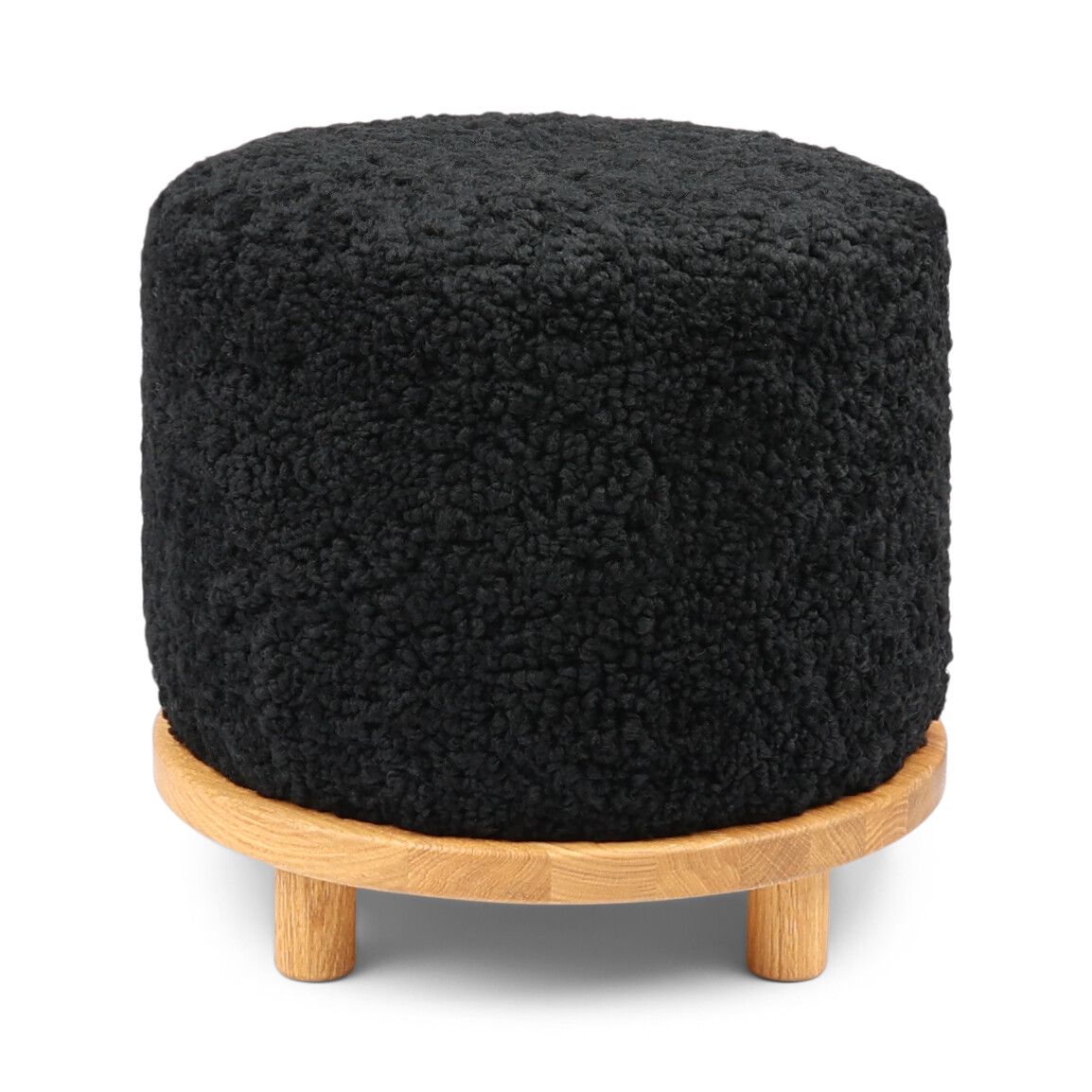 Simon Pouf | Kurzhaar | Neuseeland | D46x52 cm Poufs | Sheepskinhouse.ch